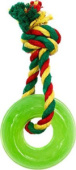 Dental Knot Кольцо мини с канатом  (Зеленый) 6,5*6,5*2 см