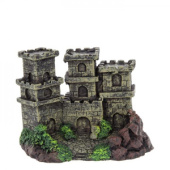 PRIME Декорация пластиковая "Замок с тремя башнями", 12*8*8,5 см