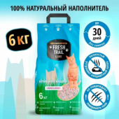 Fresh Trail Luxe Наполнитель для кошачьего туалета минеральный, впитывающий, 6 кг