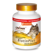 Unitabs BiotinPlus для кошек, 200 таб.