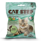 Cat Step Tofu Green Tea, наполнитель растительный комкующийся, 12 л