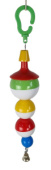 Данко-Зоо Игрушка для попугаев на тросике с колокольчиком "Панчо" 29 см