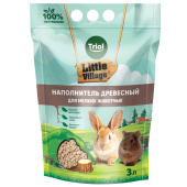 Triol Наполнитель для мелких животных древесный 6мм, 3л, серия LITTLE VILLAGE