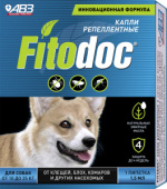 АВЗ Fitodoc Капли для собак от 10 до 25 кг репеллентные 1пипетка*1,5 мл