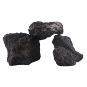 PRIME Декорация природная, Черный вулканический камень, M 10-20 см