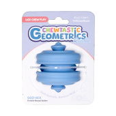 Интерактивная из натурального каучука Chewtastic Geometrics Geo-Hex,  (голубой)