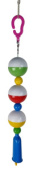 Данко-Зоо Игрушка для попугаев на тросике с колокольчиком "Бубенчик" 40 см