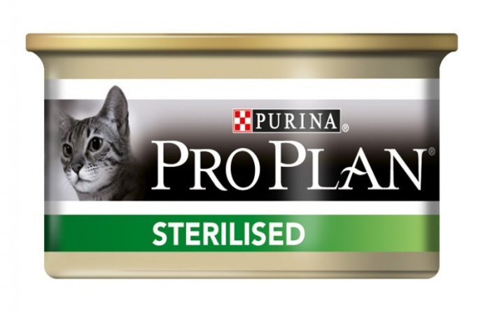 Pro Plan Sterilised After Care консервы для стерилизованных кошек и кастрированных котов (лосось, тунец) 85 г
