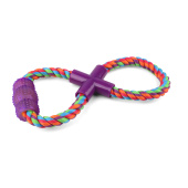 Triol Игрушка для собак "Верёвка-восьмёрка, валик", 27 см