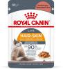 Royal Canin Hair and Skin влажный корм в соусе для кошек для здоровья шерсти в возрасте от 1 до 7 лет, 85 г
