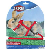 Trixie Шлейка + повод для кролика, 8 мм х 1,2 м