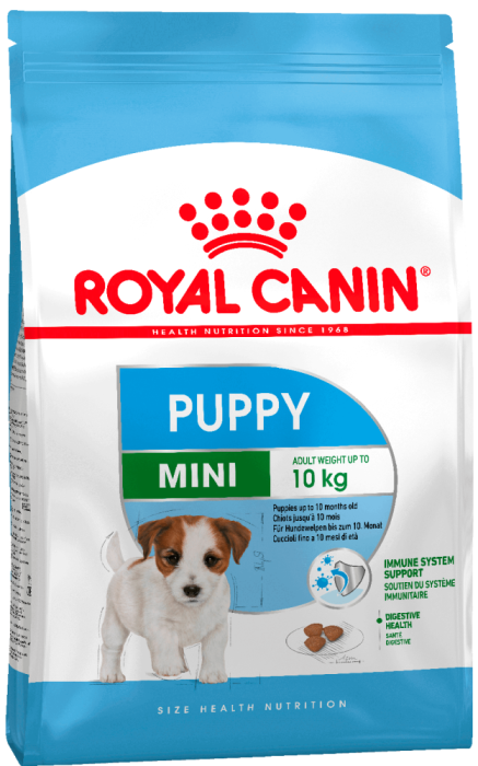 Royal Canin Mini Puppy, для щенков малых пород, от 2 до 10 месяцев,4 кг, 800 гр, 2 кг