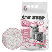 Cat Step Compact White Baby Powder наполнитель комкующийся минеральный для котят 5 л 