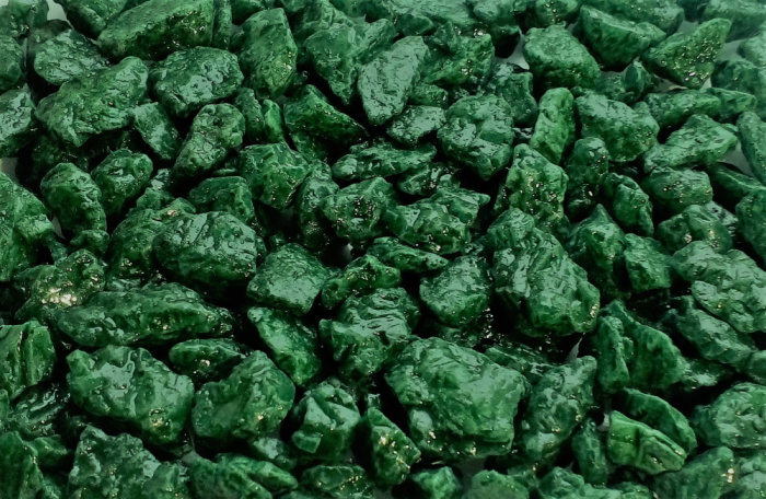 Золото морей Грунт для аквариума, Мраморная крошка салатово-зеленая, 5-10 мм 3,5 кг