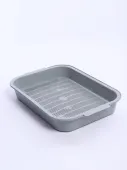 Россия Туалет NIXIE для кошек пластиковый с сеткой (Серый) 28 × 37 × 6 см