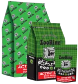 ZOORING Active Dog Сухой корм для взрослых активных собак средних и крупных пород Мясо молодых бычков и рис,