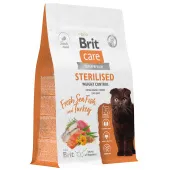 Brit Care Superpremium Cat Sterilised с морской рыбой и индейкой для стерилизованных кошек, Контроль веса