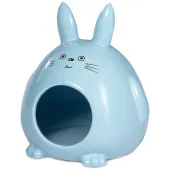Triol Домик для мелких животных керамический "Кролик", 13*11,5*14,5 см