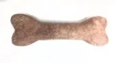 Дружок Игрушка кость маленькая с двумя пищалками для собак 40/4