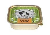 ZOORING Консервы для кошек паштет, Курица и утка 100 г