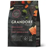 GRANDORF FRESH Dog Adult MED&MAXI Свежее филе лосося с бататом для собак средних и крупных пород