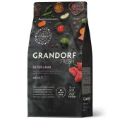 GRANDORF FRESH Cat Lamb Беззерновой корм для взрослых кошек с чувствительным пищеварением или склонных к аллергии. Свежее мясо ягненка с бататом