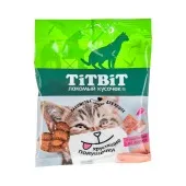 TiTBiT Хрустящие подушечки для кошек с паштетом из лосося 30 г 013892