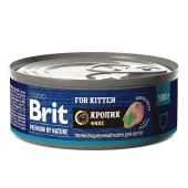 Brit Premium by Nature Консервы с мясом кролика для котят, 100 г