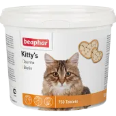 Beaphar Кормовая добавка Kitty's + Taurine-Biotine с биотином и таурином для кошек, 750 таблеток