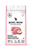 BOWL WOW Корм сухой для взрослых кошек с индейкой и яблоком, 4 кг