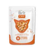Brit Care пауч для кошек CHICKEN&CHEESE, курица и сыр 80 г
