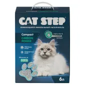 Cat Step Наполнитель комкующийся минеральный Compact Carbon Power, 6 л