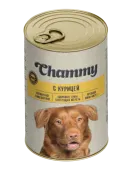 Chammy Влажный корм для собак, курица, кусочки в соусе, 415 г