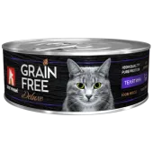 Зоогурман Grain Free, консервы для кошек, Телятина, 100 г