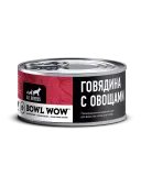 BOWL WOW Влажный корм Говядина с овощами, 100 г