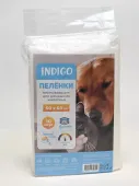 INDIGO Пелёнки впитывающие с индикатором и липким слоем 60 × 60, 10 шт