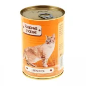 Кошачье счастье Консервы для кошек (цыпленок) 410 г