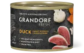 GRANDORF FRESH консервы для собак Паштет из утки с бататом и цветной капустой 200 г