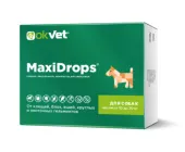 Агроветзащита Оквет MaxiDrops для собак весом от 10 до 20 кг от клещей, блох, вшей, круглых и ленточных гельминтов