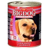 BIG DOG Консервы для собак говядина с рубцом, 850 г