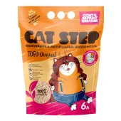 Cat Step СОЮЗМУЛЬТФИЛЬМ Наполнитель комкующийся растительный Tofu Original, 6 л