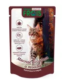 FRAIS АКЦИЯ Снижение цены! Signature паучи для взрослых кошек и котов мясное ассорти с тыквой (кусочки в соусе), 80 г
