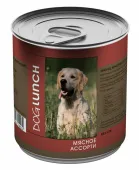 Дог Ланч Влажный корм для собак крем-суфле Мясное ассорти 750 г