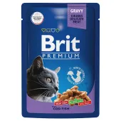 Brit Premium Пауч для взрослых кошек треска в соусе, 85 г
