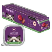Yumster Паштет для стерилизованных кошек Телятина с Почками, 100 г