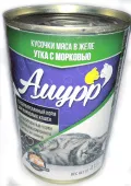 Амурр Консервы для взрослых кошек в желе с утка с морковью, 415 г
