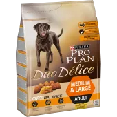 Pro Plan DUO DÉLICE, для взрослых собак средних и крупных, с курицей и рисом,