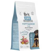 Brit Care Superpremium Dog Puppy&Junior L с индейкой и ягненком для щенков крупных пород, Здоровый рост и развитие