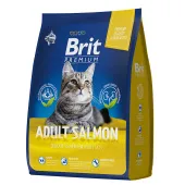 Brit Premium Cat Adult Salmon. Сухой корм премиум класса с лососем для взрослых кошек