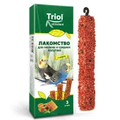 Triol Лакомство для мелких и средних попугаев с мёдом (уп. 3 шт), 80г, Standard